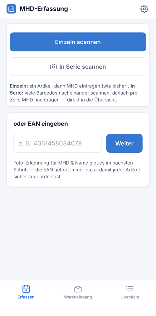 MHD-App öffnen